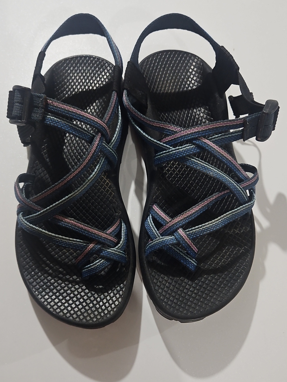 Chaco Women's ZX/2 Dual Adjustable Straps Classic Blue & Purple Sandal Sz 8
